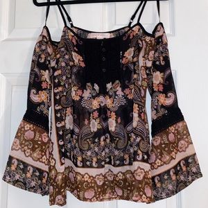 Band of Gypsies | Off-the-shoulder floral blouse